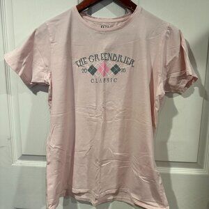 Greenbrier Resort Kate Lord 2016 Greenbrier Classic Kate Lord Pink Shirt L 292